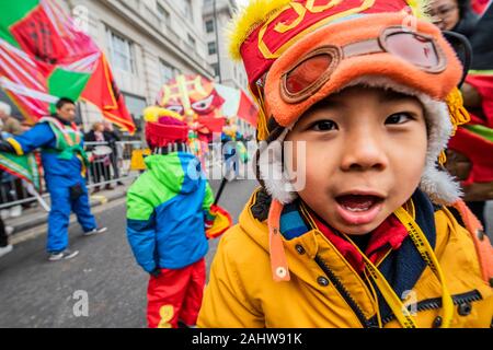 London, UK. 01st Jan, 2020. The Jun Mo generation from the Borough of Hackney - The London New Year's Day Parade marks the start of the New Year, 2020. Credit: Guy Bell/Alamy Live News Stock Photo