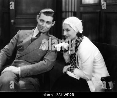 CLARK GABLE and NORMA SHEARER in A FREE SOUL 1931 director CLARENCE BROWN book Adela Rogers St. Johns gowns Gilbert Adrian Metro Goldwyn Mayer Stock Photo