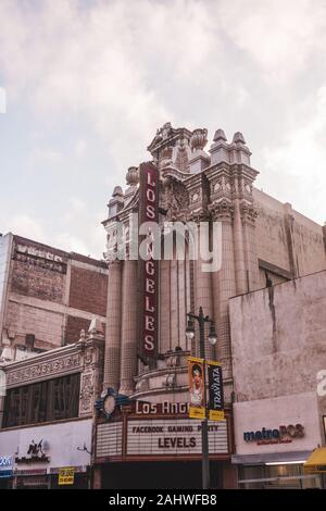 The Los Angeles Theater, in downtown Los Angeles, California Stock Photo