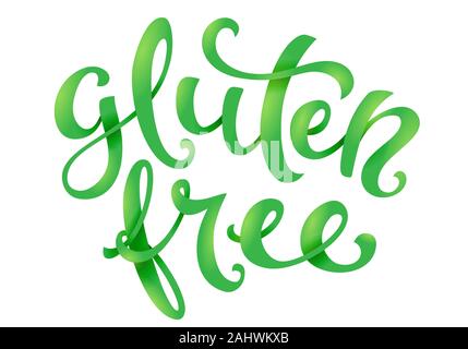 Gluten free conceptual handwritten phrase. Vector illustration. Stock Vector