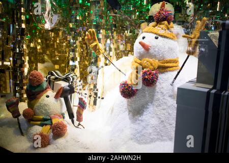 London, UK - 20 December 2019, the house of fraser london christmas Stock Photo