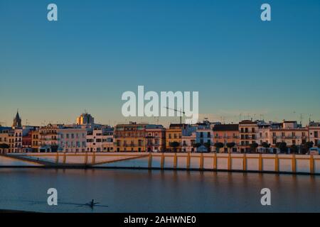 Barrio de Triana en Sevilla, España Stock Photo