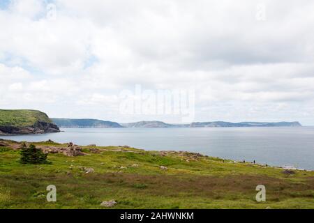 Coastline at the Avalon Peninsula in Newfoundland and Labrador, Canada. The region has the easterly most point in North America. Stock Photo