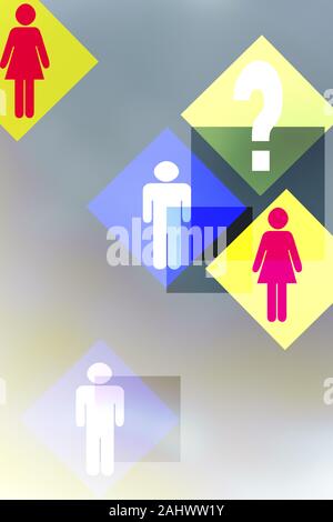 Gender Equality Symbol Icon Vector Illustration Design Stock Photo - Alamy