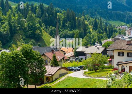 Picturesque alpine mountain town Muhlbach am Hochkonig. Stock Photo