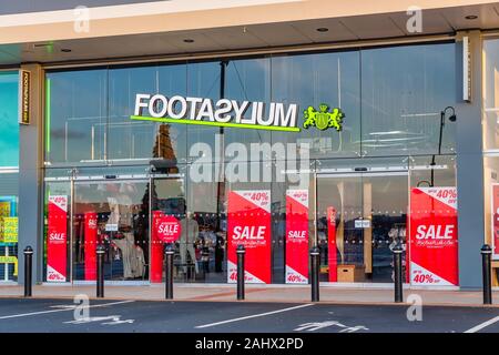 CHESTER, UNITED KINGDOM - DECEMBER 25th, 2019: Footasylum store shop front Stock Photo