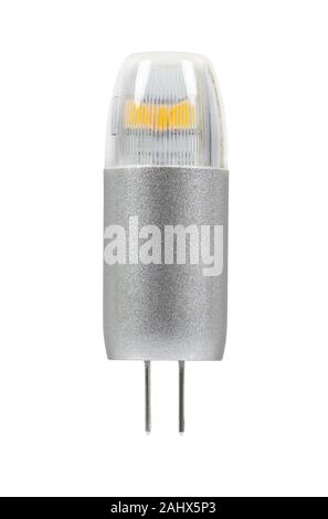 Modern G4 led bulb isolated on white background with clipping path Stock Photo