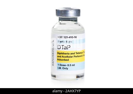 Dt Injection Tuberculosis vaccine vial with injection syringe and stethoscope in ...