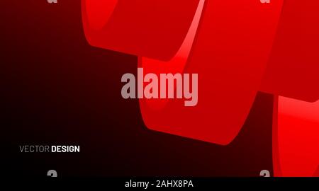 abstract geometric vector background. Overlapping and glossy 3D shapes. Vector Illustration For Wallpaper, Banner, Background, Card, landing page Stock Vector