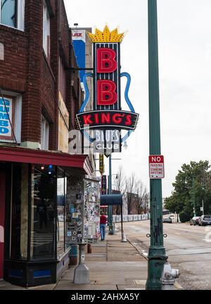 Memphis, TN / USA - December 28, 2109: B.B. King's Blues Club in Memphis, TN Stock Photo