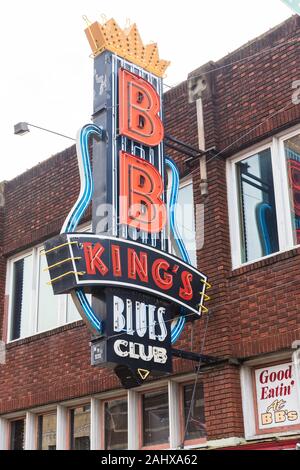 Memphis, TN / USA - December 28, 2109: B.B. King's Blues Club in Memphis, TN Stock Photo