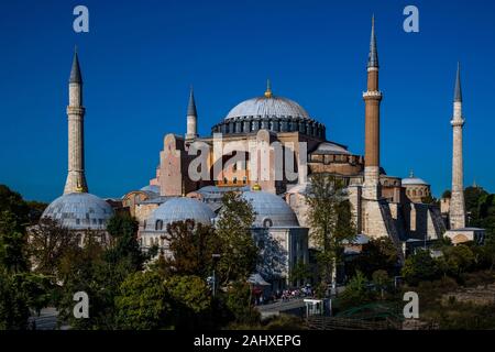 Hagia Sophia, Ayasofya, a former Greek Orthodox Christian cathedral, later an Ottoman mosque and now a museum Stock Photo