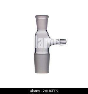 lab or Empty Adapter for chemistry laboratory isolated on a white background Stock Photo