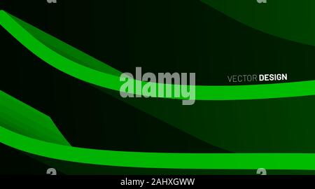 abstract vector geometric background. shape line wave . 3d illustration For Wallpaper, Banner, Background, Card, landing page , etc Stock Vector