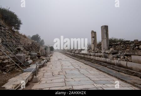 Ephesus, Selcuk Izmir, Turkey - The ancient city of Efes. The UNESCO World Heritage site was is an ancient Roman building Stock Photo