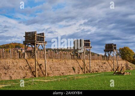 Alise-Sainte-Reine , Alesia, gallo-romains ruins on Mont Auxois