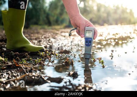 Use soil PH meter for check the PH value Stock Photo - Alamy