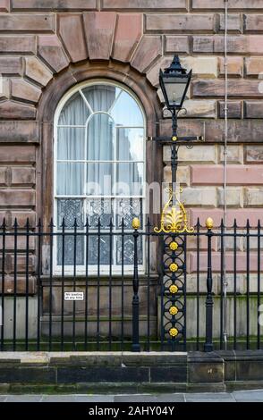 Architectural detail of Liverpool Town Hall, a fine 18th century late Georgian town hall. Stock Photo