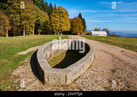 France, Saône-et-Loire, Saint-Léger-sous-Beuvray, Bibracte, a Gaulish oppidum or fortified city Stock Photo