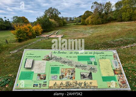 France, Nièvre, gallo-roman site of Bardiaux Stock Photo