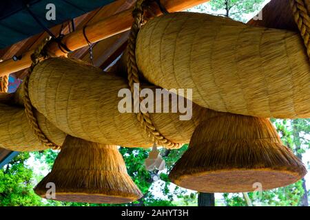 Sacred Rice-straw ropes, Izumo Taisha Shrine, Izumo city, Shimane ...