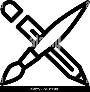 website sketching line icon, outline symbol, vector illustration ...
