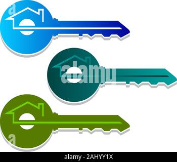 home key logo Stock Photo