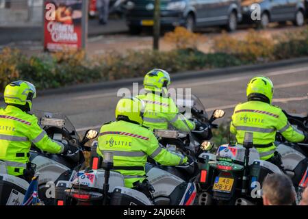 Group Of Police Motor Officers At Amsterdam The Netherlands 2019 Stock Photo