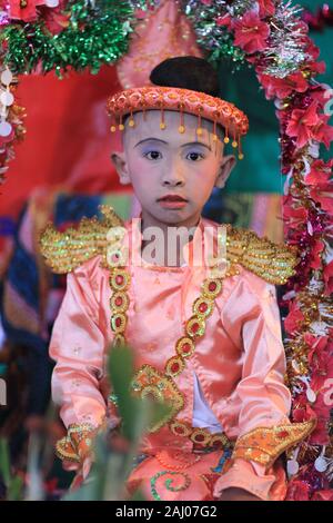 prince young dressed myanmar boy alamy buddha boys