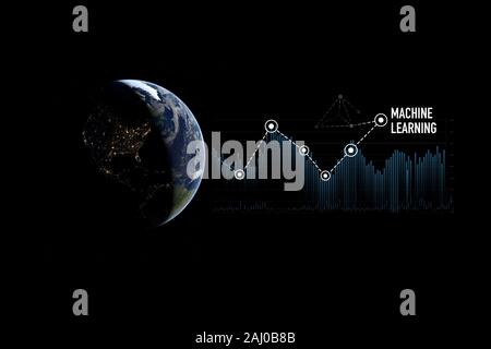 Machine learning concept illustration Stock Photo