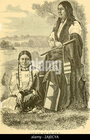 Ab-sa-ra-ka; or, Wyoming opened: . sland, near the post, as a rendezvous,and General Augur promptly sent a months ra-tions from Omaha, in addition to those furnishedfrom the fort. The name of Spotted Tail hasbecome so celebrated for his loyalty to obliga-tion and his exceptional respect for his Indianwife, that their portraits are given, as well assome incidents connected with their visit. Hewas taken upon an engine at Is^orth Platte sta-tion, then just established, and was Mdiisked byhis camp of wondering people at a speed ofnearly thirty miles an hour, as if some ironmonster was running away Stock Photo