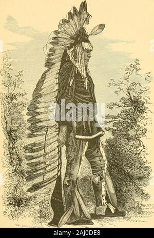 Ab-sa-ra-ka; or, Wyoming opened: . the Powder River post. Fort Reno, was acommittal of the government to the occupationof territory which had yet to be acquired bythe United States; and that this involved thenecessity of increasing the military force uponthe Plains beyond the demands of ordinarytimes. It was true that small bodies of emigrants occa-sionally suffered, but no less true that judiciouslyorganized trains passed safely, and that no wide-spread combination of tribes was realized untilthe forced occupation of the Big Horn countryintroduced a costly and protracted war. TheIndian was as Stock Photo