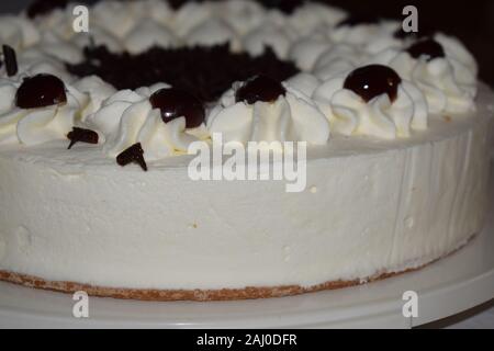 Schwarzwälder Kirsch - cherry cream cake from Germany Stock Photo