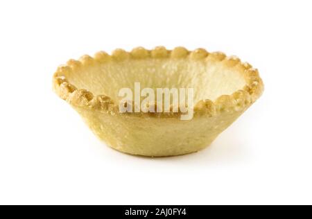 Form of dough for filling is isolated on white Stock Photo