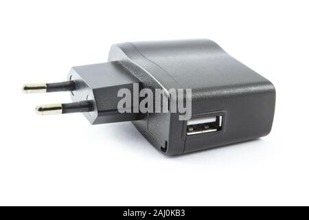 Network charger for gadgets isolated on white Stock Photo