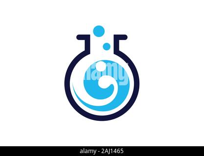 Creative Lab abstract logo design template Vector illustration Stock ...