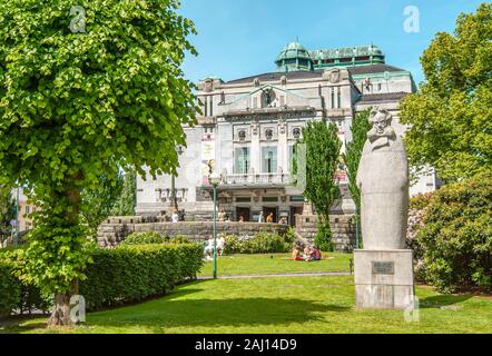 Den Nationale Scene, the oldest Norwegian theatre, Bergen, Norway Stock Photo