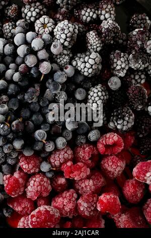 frozen berries Stock Photo