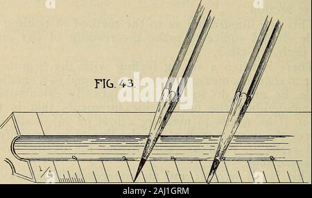 Architectural drawing : a textbook that combines the parctical instructions and examples that the student needs, with the suggestive programs, supplementary problems, etc, required by the teacher, written by an architect of wide experience who has also taught the subject for years at Teachers' College, Columbia University, and Mechanics' Institute, New York . an unnecessarily laboriousmethod. The student has nothing to do with mental calcula-tion or the solving of mathematical problems in thisconnection; All he has to do is to read the figures ornumerals which are stamped on the surfaces of th Stock Photo