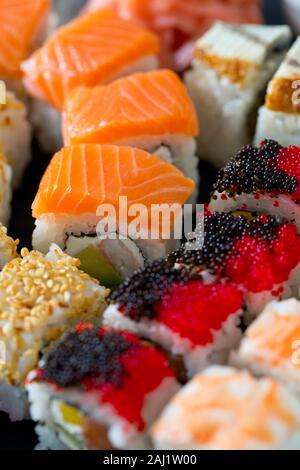 Huge Sushi Roll Set Big Party Stock Photo 1604585764