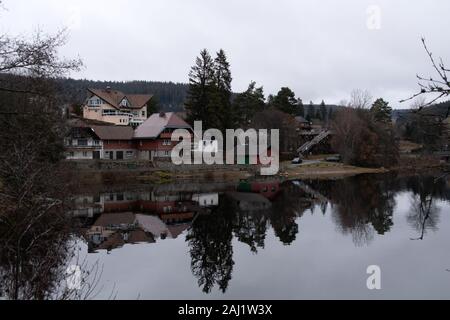 German lake called Schluchsee in the black forest Stock Photo