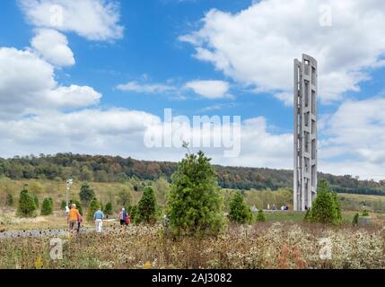 The Tower of Voices at the Flight 93 National Memorial, Stonycreek, near Shanksville, Pennsylvania, USA. Stock Photo