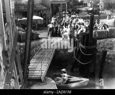 PAUL ROBESON singing Ol' Man River in SHOW BOAT 1936 director JAMES WHALE novel Edna Ferber music JEROME KERN lyrics OSCAR HAMMERSTEIN II Universal Pictures Stock Photo