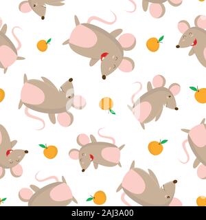 Cartoon mouse. Little cute mouses, funny small rodent pet and mice with  cheese vector set Stock Vector Image & Art - Alamy