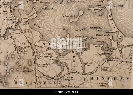 Guide to Boston and vicinity, with maps and engravings . u ^   „    ^ . „ I -. Boston and Vicinity. Stock Photo