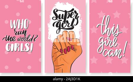 Vector stock illustration templates with lettering design  Stock Vector