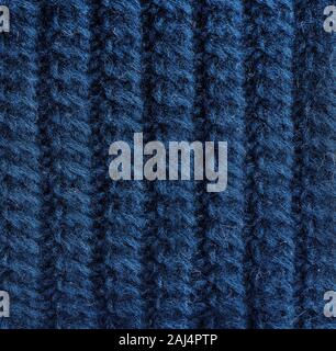 knitted woolen material, close up Stock Photo