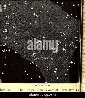 St Nicholas [serial] . llinstars known as the November meteors, radates always from this part of the heavenThe constellation of the Lion has been greatreduced from its former noble dimensionThe figure shows how it is now presentedour charts; but if you look at the heavenyou will see nothing in the least degree rsembling a lion. Still, if you allow ycsurvey to range over a much larger spacyou will see a very fine lion, his head lyion Cancer, his mane reaching to Leo Minehis fore-paws on the Sea-serpents head, Ihinder paws on the two bright stars, shoin the figure (behind his hind-paws), whirea Stock Photo