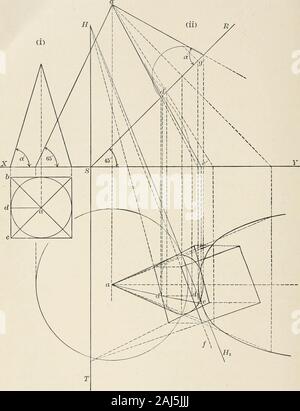 Descriptive geometry . e line of intersection will bevisualized as a ...
