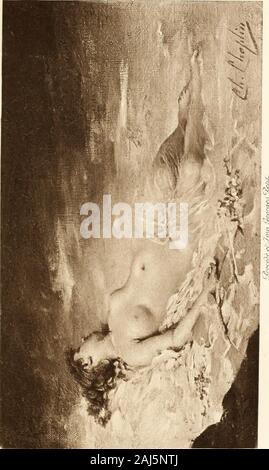 Catalogue de tableaux modernes composant la collection de M Maurice L.. . TABLEAUX DESIGNATION AUBLET 1 — Jeune femme assise. Signé en bas, à gaucho : Aublet. Toile. Haut., 20 cent.; larg., 32 cent.Vente Aublet (1893). ï c BOULANGER2 — Femmes algériennes au bain. Signé en bas, à droite : G. Boulanger. Toile. Haut., 20 cent.; larg., 12 cent. y rs COLLECTION DE M. MATRICE L... BROWN J.-L.) y / ; 3 — Cavaliers. ,5 y 7 Signé du monogramme : ./. L. II. 4 — La Cliasse. Bois. Haut., s cent.; lait:., li cent. 11HOWX (J.-L. Signé on bas, à gaucho : John-Levis Brown, Toile. Haut., -21 crut.; laii:.. *o Stock Photo